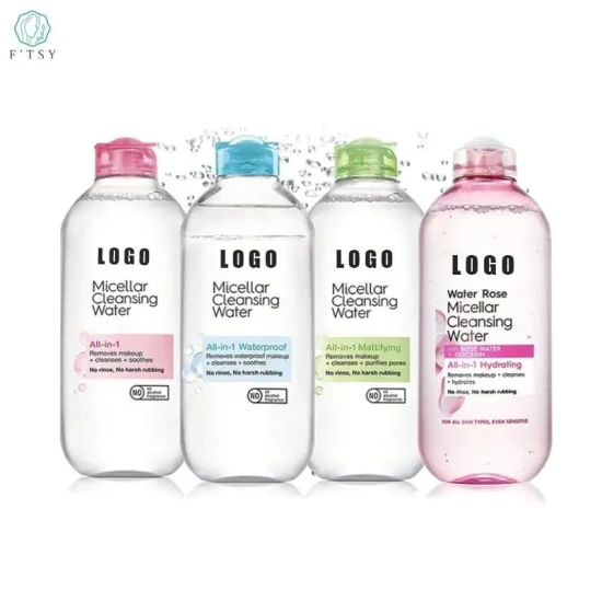 Private Label Organic Liquid Cleansing Water Oil Free Make up Remover Gentle Cleansing Face Eye Makeup Remover