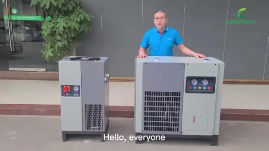 2-10c Dew Point 80c High Inlet Temp. Refrigeration Air Dryer Air Compressor Drying Machine Refrigerated Compressed Air Dryer